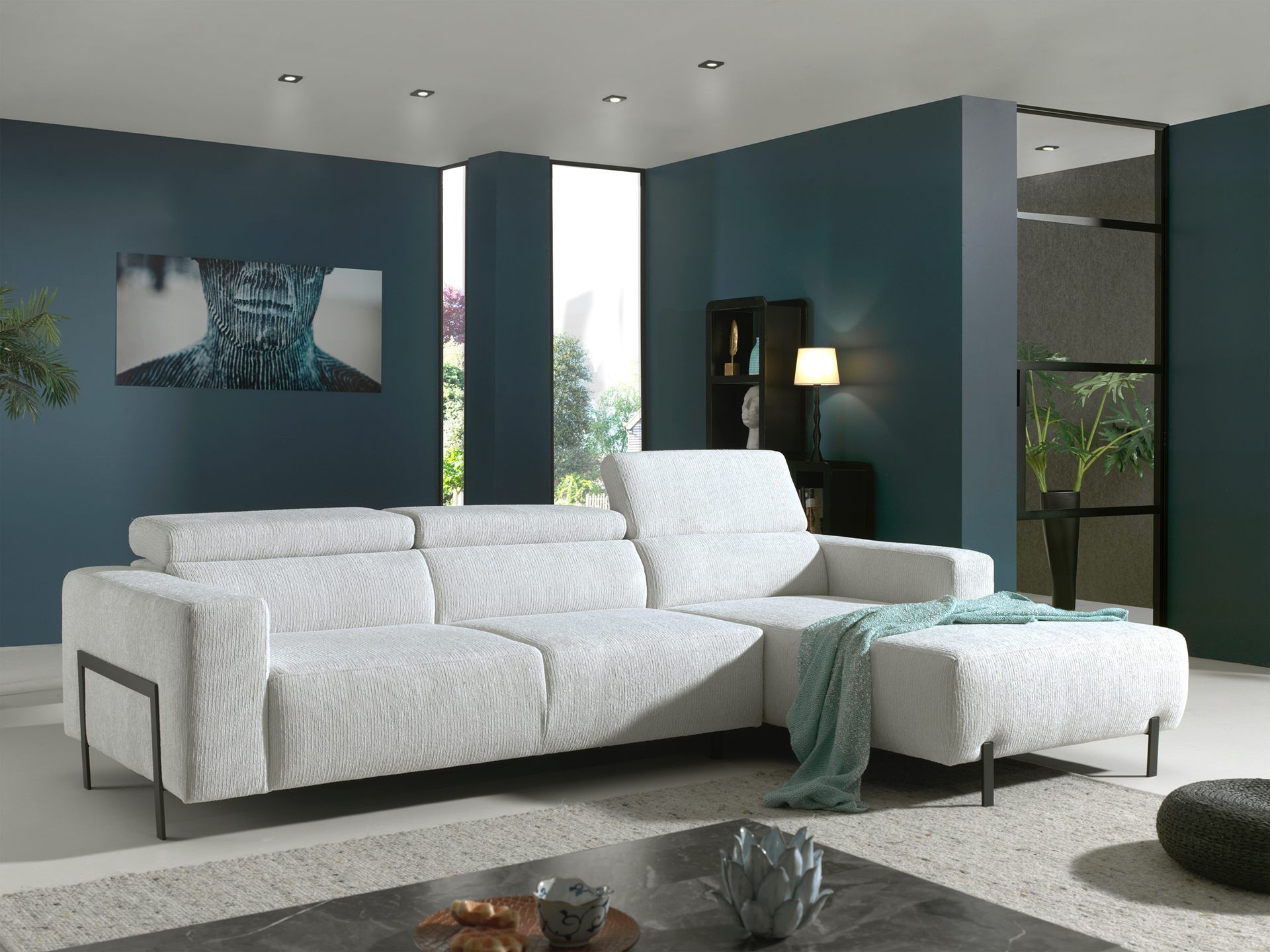 Salon Pallacio méridienne droite 291 cm - 185 cm