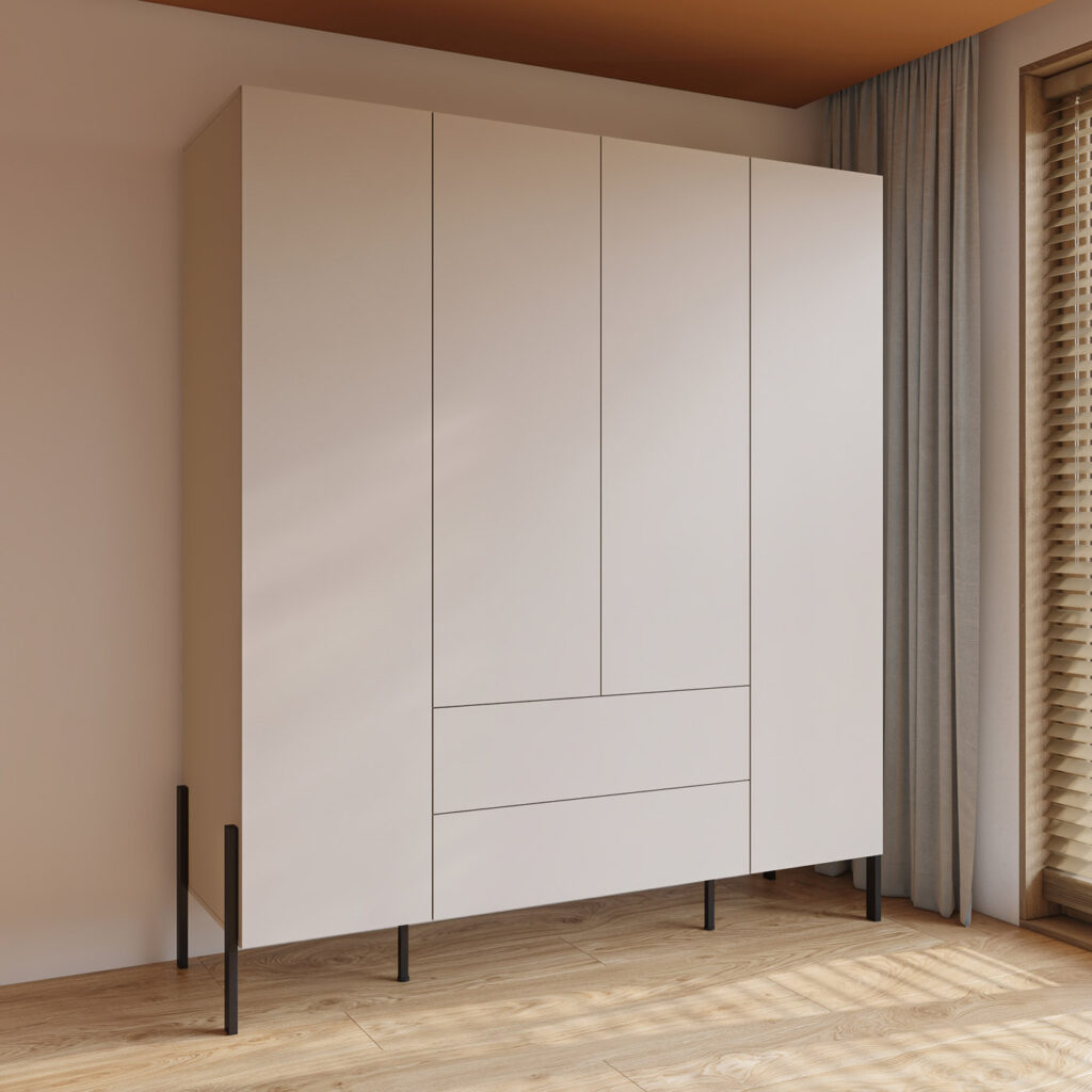 Garde-robe Jukon 4 portes 184 cm